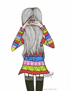 art, cute, drawing, fashion, girl, illustration, ilse valfre, outfit ...