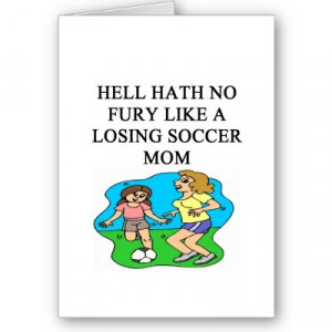 funny soccer mom design card by jimbuf