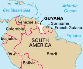Guyana is a country on the northeast coast of South America.