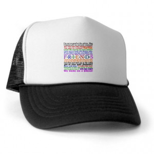 Chandler Gifts > Chandler Hats & Caps > Friends TV Quotes Trucker Hat