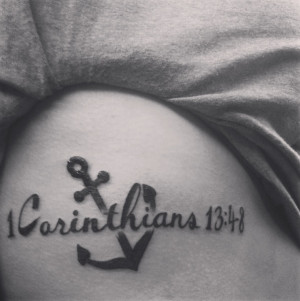 Bible verse anchor tattoo!Tattoo Ideas, Corinthians 13 4 8, Bible ...
