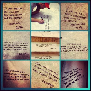 Write Bible verses under your flooring when building a new home. Great ...