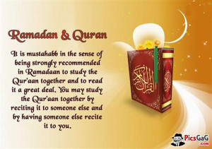 Ramadan and Quran Quote Picture To Know Ramadan and Study Quran.