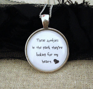 Young the giant cough syrup inspired lyrical quote necklace zombies in ...