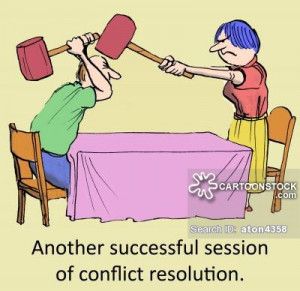 Conflict Resolution cartoons, Conflict Resolution cartoon, funny ...