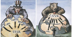 Some Pictures that described the cold war.
