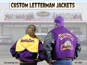 We Also Make Custom Letterman Jackets For Local Schools and Teams!