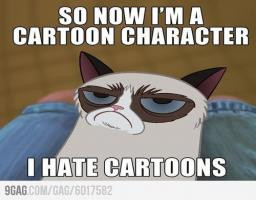 grumpy cat goes for presendency funny cute poster