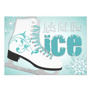 Lets hit the ice! Skating Invitation - Zazzle.com.au