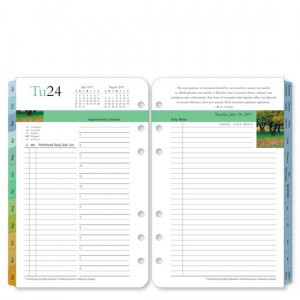 35500 Compact Leadership Ring-bound Daily Planner Refill