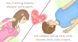 Though we are hundreds of miles apart,