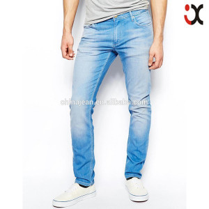 2015 OEM comfortable blue slim wash new style fashion men jeans ...