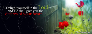 Delight Yourself in the Lord Facebook Cover