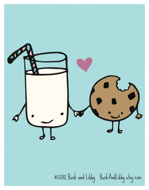 Cookies And Milk Clipart Milk loves cookie frameable