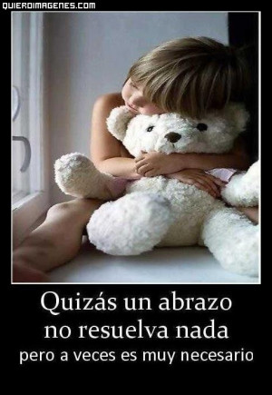 imagen con frase necesito un abrazo tuyo