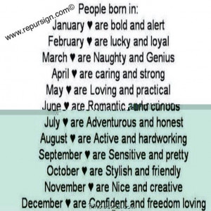 People born in April are caring and strong... Aries