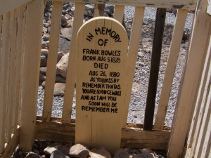 Some of the most memorable grave markers are in Boothill, Tombstone ...