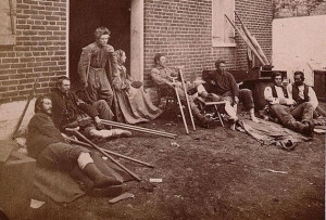 Injured soldiers in Fredericksburg, VA, May 20, 1864. Unknown ...
