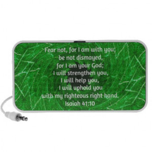 Bible Verses Inspirational Quote Isaiah 41:10 Portable Speakers