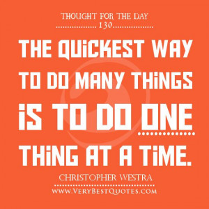 QUOTE OF THE DAY: The Quickest Way