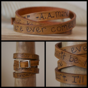 Leather Wrap Quote Bracelet - Winnie the Pooh - A.A. Milne - Mothers ...