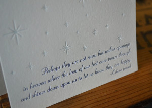 Christian Sympathy Quotes Letterpress sympathy card with
