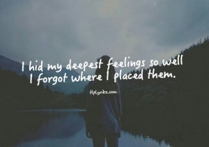 Hidden feelings