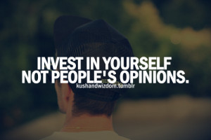 invest in yourself.