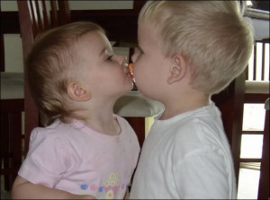 Baby Kissing Photo
