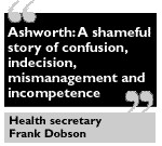Health Secretary Frank Dobson said the report by Peter Fallon QC on ...
