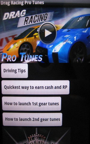 Drag Racing Pro Tunes 3.0 Android app