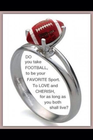 Football ring! Love this!