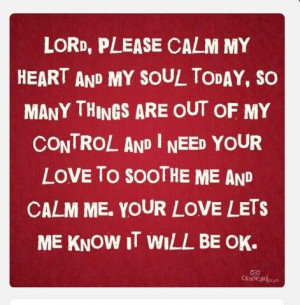 Lord, I need you.