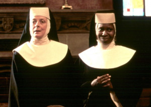Maggie Smith and Whoopi Goldberg in 'Sister Act'