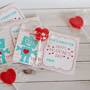 Robot Valentine's Day Cards