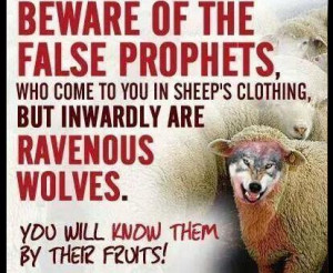 The false prophets will tell you they are Jesus and influence everyone ...