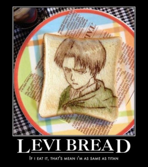 levi bread shingeki no kyojin attack on titan photo