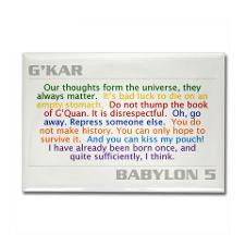 Kar Quote Combo Rectangle Magnet for