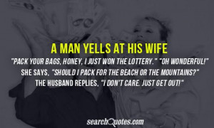 man yells at his wife 