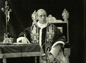 paus Pius XII die in 1950 het dogma van Maria 39 s Tenhemelopmening
