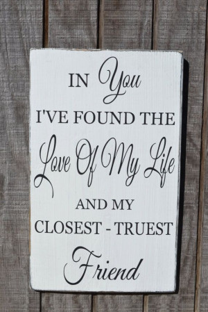 Valentine's Day Decor Gift Love Quote Wedding Sign Couples Gift Love ...