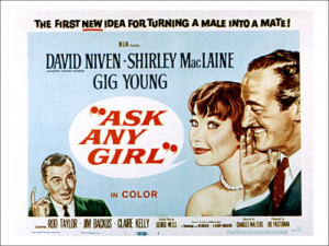 Ask Any Girl Gig Young Shirley Maclaine David Niven 1959