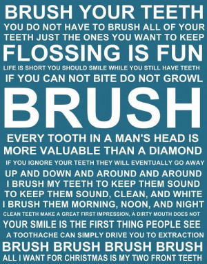 Printables Teeth Brushes, Teeth Quotes, Diy Bathroom, Dental Quotes ...