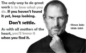 Steve Jobs Picture Quote. Great Work - mlquotes