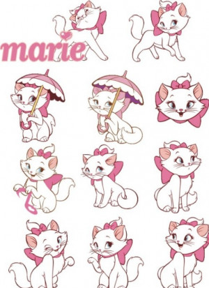 Vector Disney Marie Cat Set