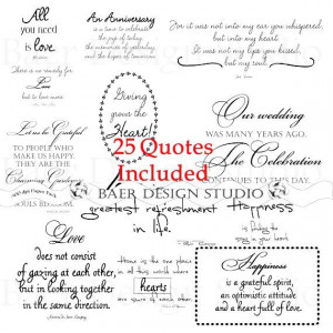 Digital quotes about love, digital word art for anniversaries/weddings ...