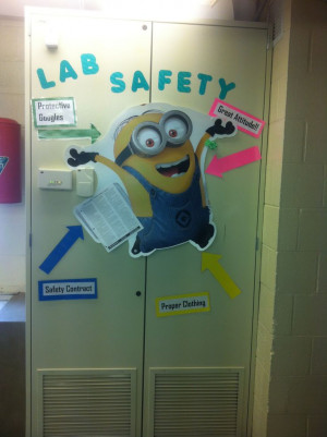 ... : lab safety fun! Really any excuse to put a minion in my classroom
