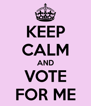 KEEP CALM AND VOTE FOR ME