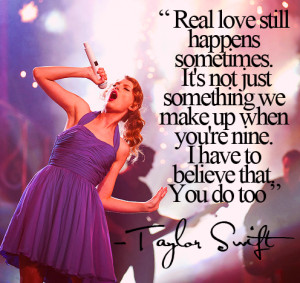 Real love still happens sometimes. It's not just something we make up ...