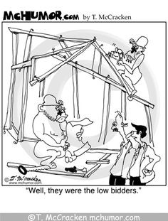 construction cartoons and humor | Construction Cartoon 5776: As chimps ...